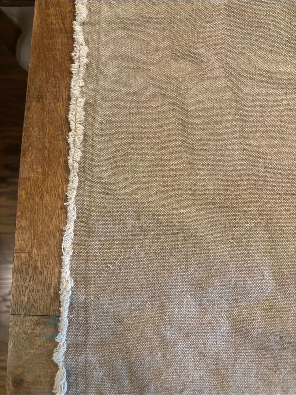 Brand New No Tags Mud Pie 24x22 Pillow Cover  Brown Denim MSRP $49